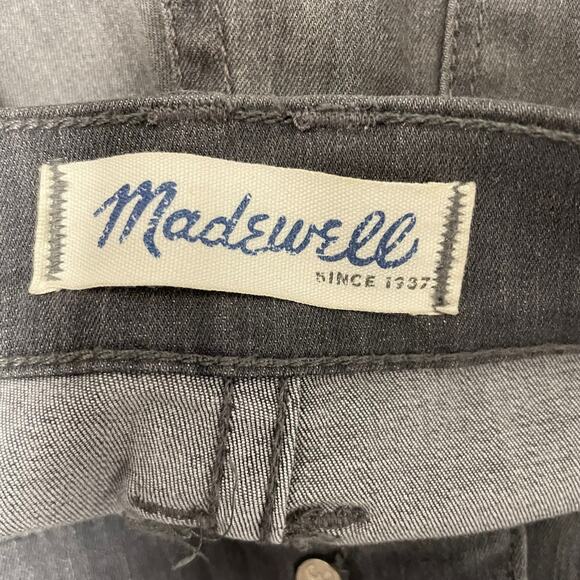 Madewell Grey Skinny Ankle Zip Jeans Size 24 - Picture 4 of 6